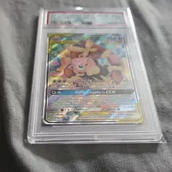 Pokemon TCG Mega Lopunny & Jigglypuff GX Tag Team Alt Art 226/236 psa 7 nm - Image 2