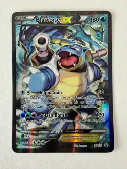 Pokemon TCG Blastoise EX XY122 XY Black Star Promos Promo Full Art Holo EN - Image 1