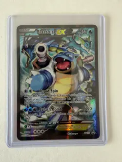 Pokemon TCG Blastoise EX XY122 XY Black Star Promos Promo Full Art Holo EN - Image 3