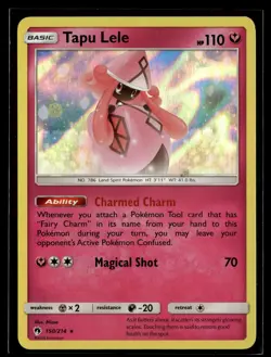 Tapu Lele 150/214 Lost Thunder Rare Holo Pokemon - Image 1
