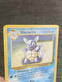 Carte Pokemon Wartortle 42/102 Set De Base Wizard Anglais Occasion - Image 5