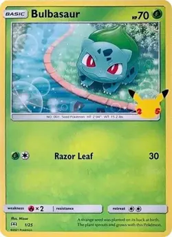 Bulbasaur 1/25 McDonald's 25th Anniversary Promo | NM/MT | Pokemon Card TCG - Image 1
