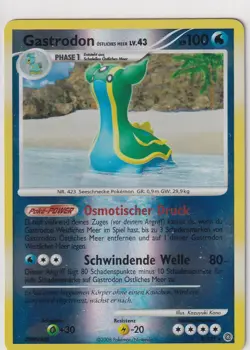 Pokemon Card Mysterious Wonders No. 8/132 Gastrodon Reverse Holo German - Image 1