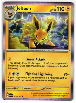 JOLTEON 135/165 SCARLET & VIOLET 151 ENGLISH POKEMON TCG - Image 1