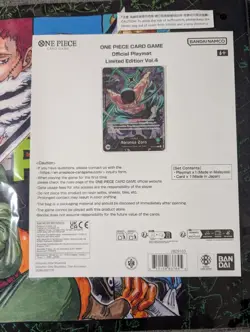 One Piece Card Game! Official Limited EditionVol.4 Roronoa Zoro Playmat & Promo! - Image 4