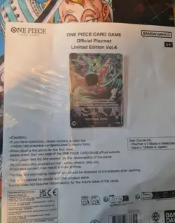 One Piece Card Game! Official Limited EditionVol.4 Roronoa Zoro Playmat & Promo! - Image 3