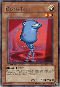 Ojama Blue - Rare 1st Edition RGBT-EN097 - NM - YuGiOh - Image 1