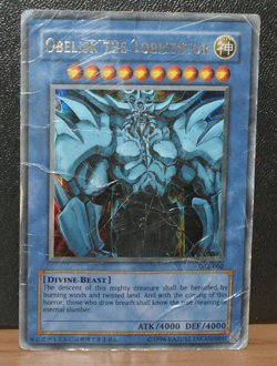 YuGiOh Obelisk the Tormentor - GBI-002 - Ultra Rare - Gameboy Worldwide - Poor - Image 2