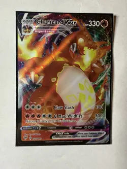 Pokemon Sword and Shield Charizard VMAX 020/189 Darkness Ablaze Holo - Image 1