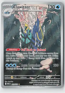 Clawitzer 141/132 Illustration Rare Mega Evolution Pokemon Near Mint - Image 1