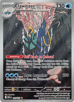 Clawitzer 141/132 Illustration Rare Mega Evolution Pokemon Near Mint - Image 1