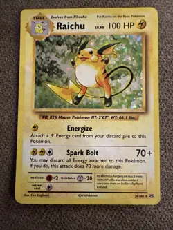 Raichu (36/108) - XY: Evolutions Holo Rare - Pokemon Card - Image 1