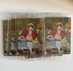 One Piece Card French Luffy Op13-001 X Musee Grevin Promo New - Image 1