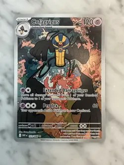 Pokemon TCG White Flare Cofagrigus Holo Illustration Card 123/086 NM - Image 1