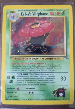 Erika's Vileplume 5/132 Gym Challenge Holo Vintage Pokemon Card - Image 1