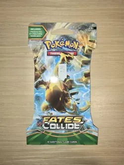 Pokemon TCG XY Fates Collide Sleeved Booster Pack 10 Cards English Lugia Art - Image 1