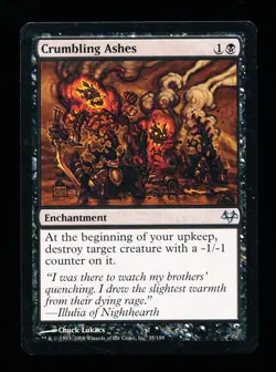 * * 1x Crumbling Ashes x1 * * Eventide MTG VLP Very Lightly Played - Image 1