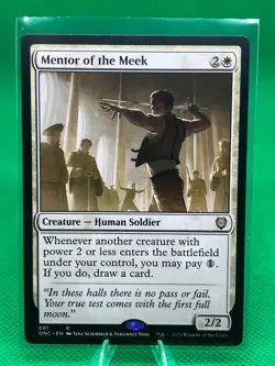 MTG - MENTOR OF THE MEEK - All Will Be One Commander (R) - Image 1