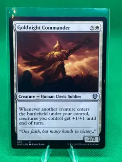 MTG - GOLDNIGHT COMMANDER - All Will Be One Commander (U) - Image 1