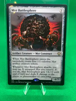MTG - MYR BATTLESPHERE - All Will Be One Commander (R) - Image 1