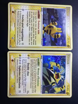 Cartes HOLO Pokemon - Elekid & Elektek. 23/115 & 22/115. Ex Forces Cachees. - Image 1