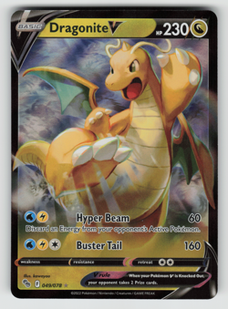 Dragonite V Pokemon GO 049/078 Ultra Rare NM - Image 1
