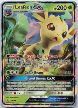 Leafeon GX - SM146 Holo Promo Sun & Moon Promo Pokemon TCG MP - Image 1