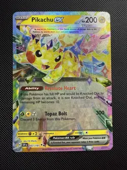 Pokemon TCG Pikachu EX Surging Sparks 57/191 Mint Condition - Image 1
