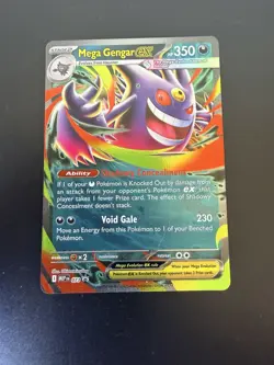 Pokemon TCG Mega Gengar EX 073/MEP Holo Full Art Promo EN 350HP - Image 1