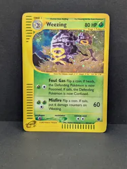 Weezing 032/165 Expedition Base Set Holo Ultra Rare Pokemon TCG Nintendo MP - Image 1
