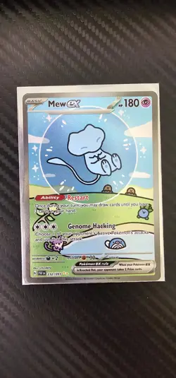 Pokemon “Bubble Mew” Mew ex 232/091 Paldean Fates Special Illustration Rare LP - Image 1