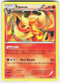 Flareon 13/98 Uncommon Ancient Origins Pokemon MP - Image 1