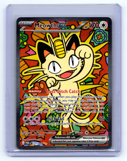 Meowth ex 121/088 Holo Special Illustration Rare Perfect Order Pokemon Holo NM - Image 1
