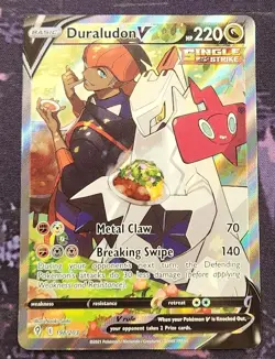 Pokemon: Evolving Skies: Holofoil Duraludon V (Alternate Full Art): LP Condition - Image 1