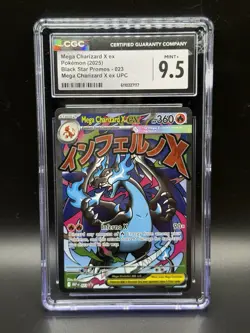 Pokemon Mega Charizard X ex 023 CGC 9.5 Black Star Promo UPC - Image 1
