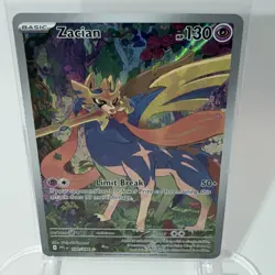 Zacian Pokemon Phantasmal Flames 100/094 Illustration Rare Near Mint - Image 2