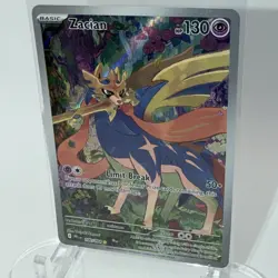 Zacian Pokemon Phantasmal Flames 100/094 Illustration Rare Near Mint - Image 3