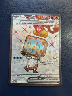 Eiscue ex 210/197 Holo - Pokemon Obsidian Flames NM - Image 1