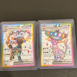 Pokemon TCG Umbreon ex & Espeon ex Scarlet & Violet Promo Holo SVP 175/176 - Image 1