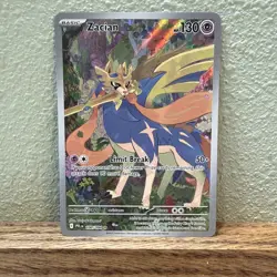 Pokemon TCG Zacian 100/94 Phantasmal Flames Illustration Rare NM - Image 1