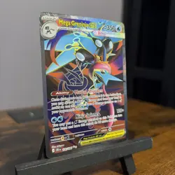 Mega Greninja ex Pokemon Chaos Rising 100/086 Full Art Ultra Rare - Image 2
