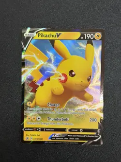 Pikachu V SWSH061 Holo Promo Sword & Shield Promo Pokemon NM/M - Image 1