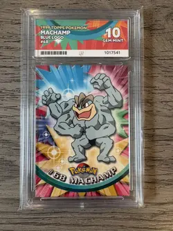 ACE 10 Topps Pokemon Machamp #68 1st Edition Blue Logo - POP 1 - Image 1