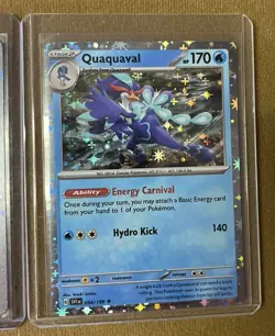 Pokemon TCG: Scarlet & Violet Quaquaval Skeledirge Meowscarada Cosmos Holo - Image 4
