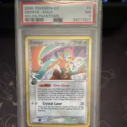 The Pokemon Company 2006 Deoxys Delta Species Holo 5/110 Holon Phantoms PSA 7 - Image 1