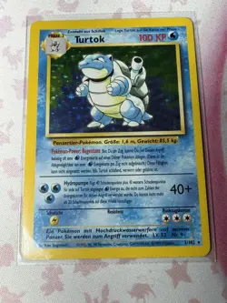 Pokemon TCG German Blastoise Turtok Base Set Holo Unlimited - Image 2