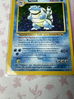 Pokemon TCG German Blastoise Turtok Base Set Holo Unlimited - Image 3