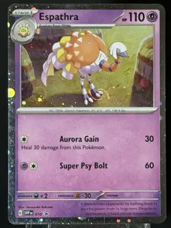 Pokemon Espathra 010 Scarlet & Violet Black Star Promo HD Swirl MP - Image 5