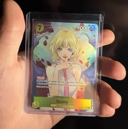 Bandai One Piece CCG Stussy OP13-110 Carrying on His Will SR Alt Art Foil - Image 1