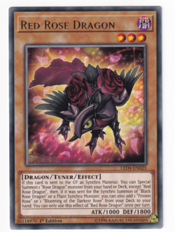 Red Rose Dragon - (LED4-EN025 - 1st Ed - Rare) - NM - Yugioh - Image 1